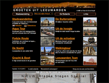 Tablet Screenshot of groetenuitleeuwarden.nl